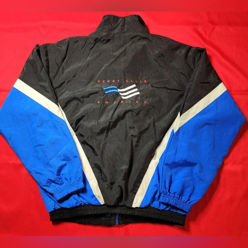 Perry Ellis Zip Up Nylon Jacket - Picture 2 of 6